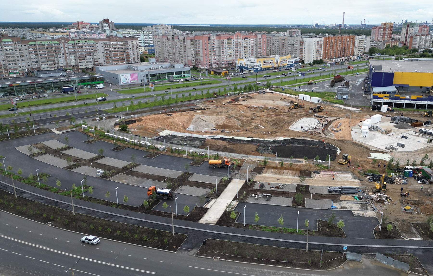 Парк «Серпантин» в ЗШК показали сверху | 23.08.2023 | Череповец - БезФормата