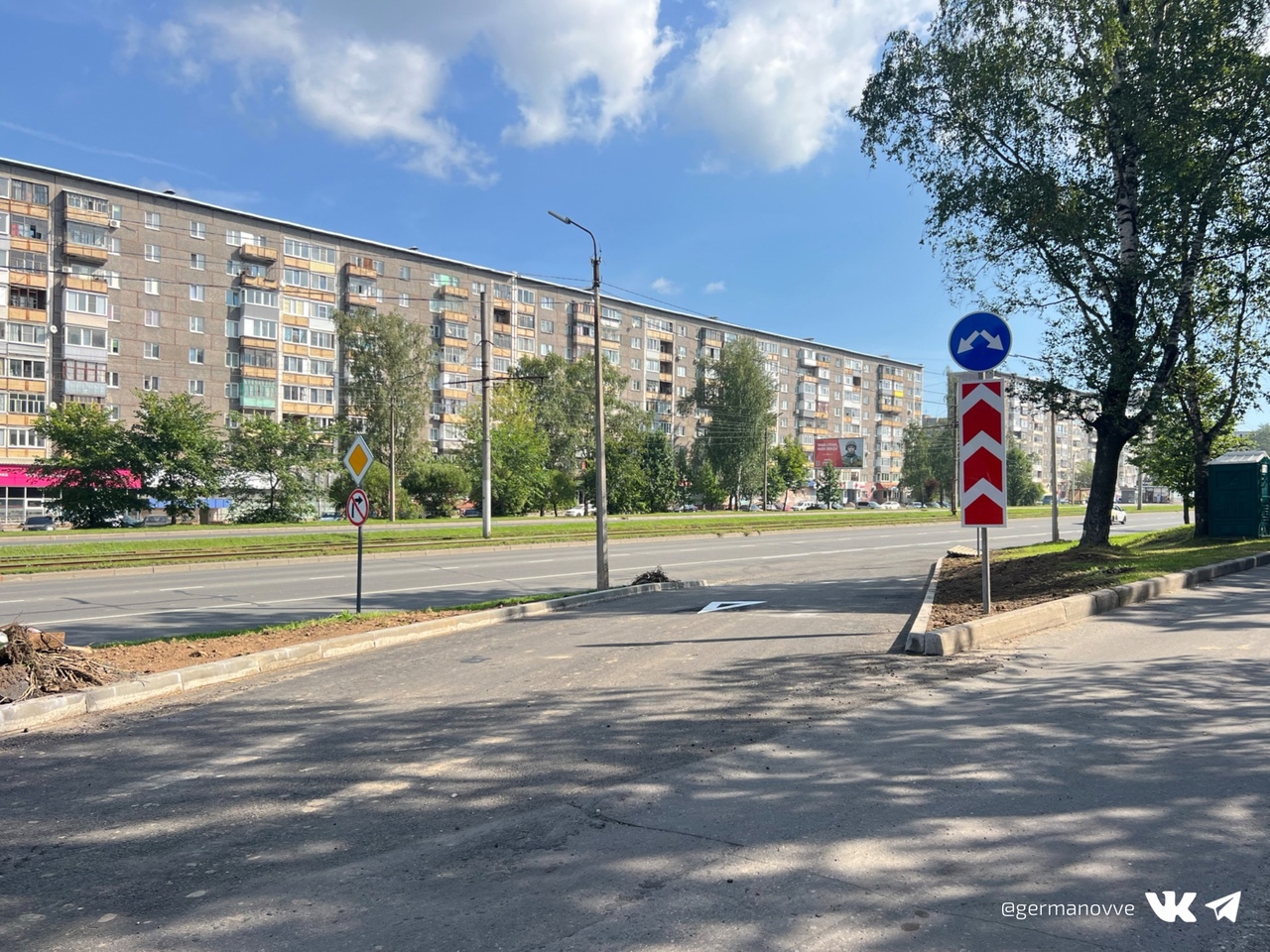 Выезд с дублера на проспекте Победы сдали на 2 недели раньше | 16.08.2023 |  Череповец - БезФормата