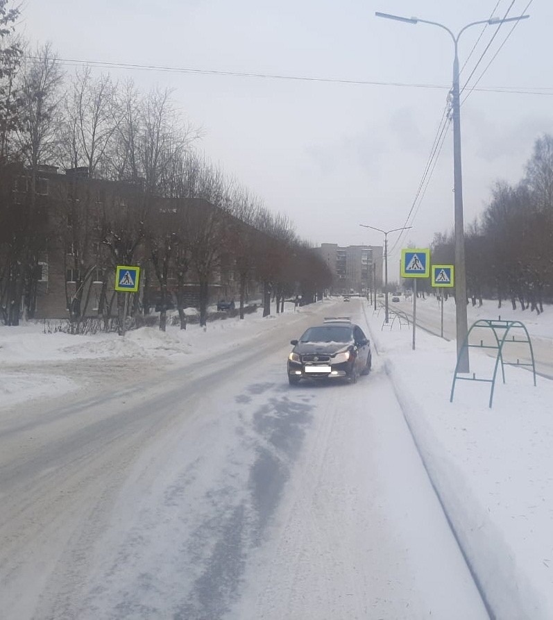 Место ДТП на улице Юбилейной