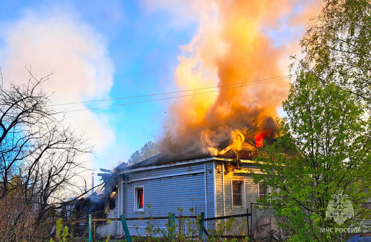 Пожар в Белозерске