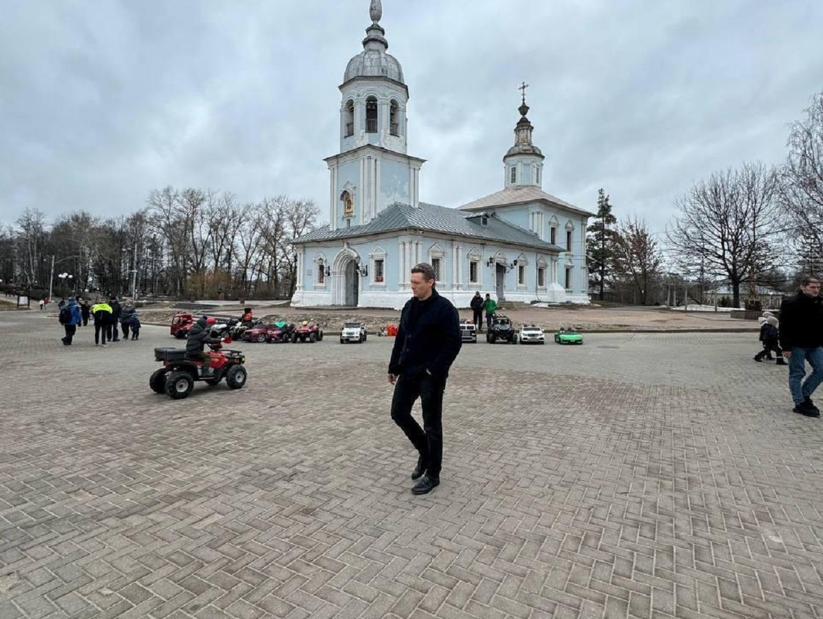 Георгий Филимонов на Кремлевской площади